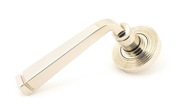 From The Anvil Handles Beehive Polished Nickel Avon Round Lever on Rose Set (Plain) - Unsprung