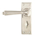 From The Anvil Handles Bathroom Set Polished Nickel Hinton Lever on Rose Set