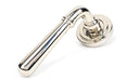 From The Anvil Handles Art Deco Polished Nickel Newbury Lever on Rose Set (Plain) - Unsprung