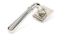 From The Anvil Handles Square Polished Nickel Newbury Lever on Rose Set (Plain) - Unsprung