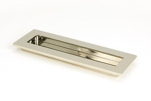 From The Anvil Flush Pull Handles 175mm Polished Nickel  Plain Rectangular Pull