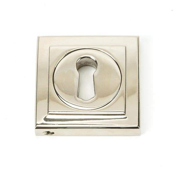 From The Anvil Escutcheons Square Polished Nickel Round Escutcheon