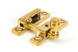 From The Anvil Window Hardware Polished Brass Prestbury Quadrant Fastener - Narrow