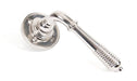 From The Anvil Handles Polished Nickel Reeded Lever on Rose Set