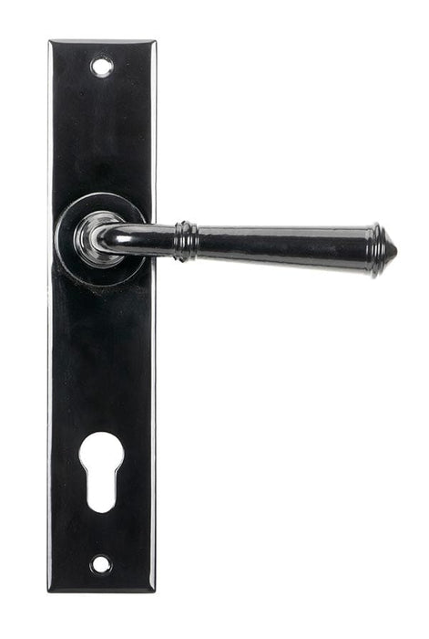 From The Anvil Window Hardware Black Regency Lever Espag. Lock Set