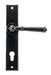 From The Anvil Window Hardware Black Regency Lever Espag. Lock Set