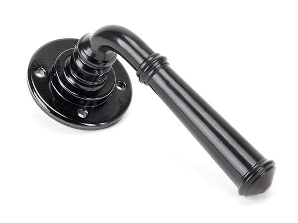 From The Anvil Handles Black Regency Lever on Rose Set - Unsprung