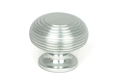 From The Anvil Cupboard Knob 40mm Satin Chrome Beehive Cupboard Knob