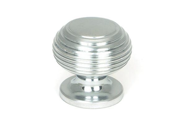 From The Anvil Cupboard Knob 30mm Satin Chrome Beehive Cupboard Knob