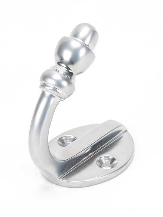 From The Anvil Coat & Hat Hooks Satin Chrome Satin Chrome Coat Hook