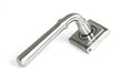 From The Anvil Handles Square Satin Marine SS (316) Newbury Lever on Rose Set