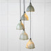 From The Anvil Lighting Tump Smooth Brass Brindley Cluster Pendant