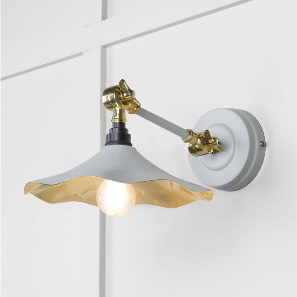 From The Anvil Lighting Birch Smooth Brass Flora Wall Light