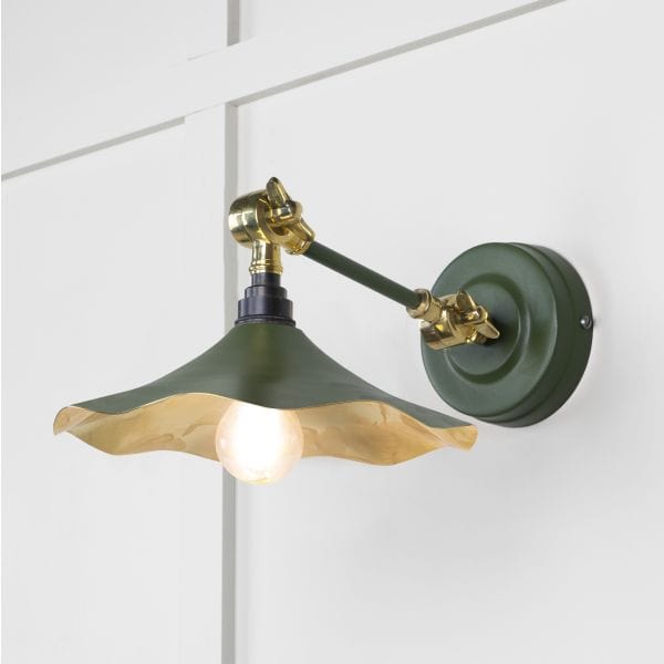 From The Anvil Lighting Heath Smooth Brass Flora Wall Light