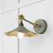 From The Anvil Lighting Tump Smooth Brass Flora Wall Light