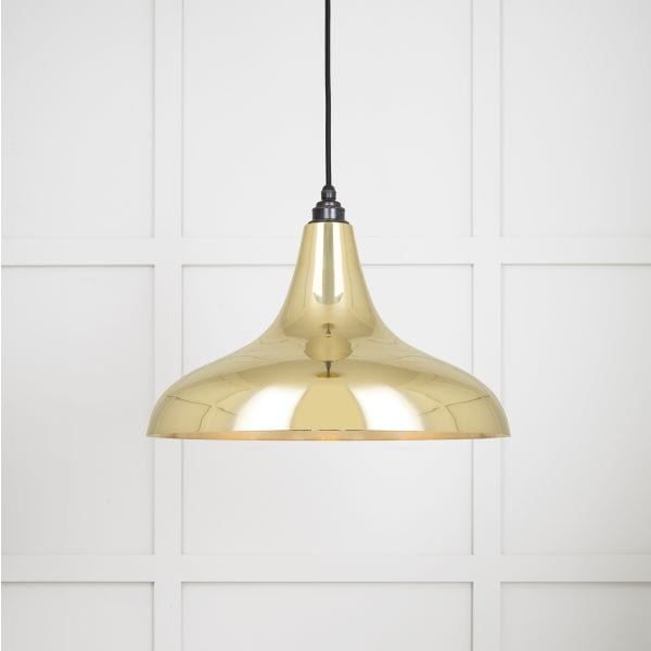 From The Anvil Lighting Brass Smooth Brass Frankly Pendant