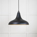 From The Anvil Lighting Elan Black Smooth Brass Frankly Pendant