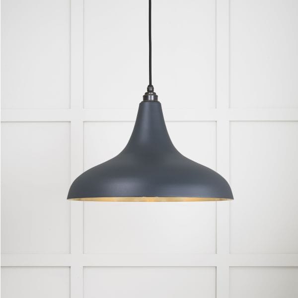 From The Anvil Lighting Soot Smooth Brass Frankly Pendant