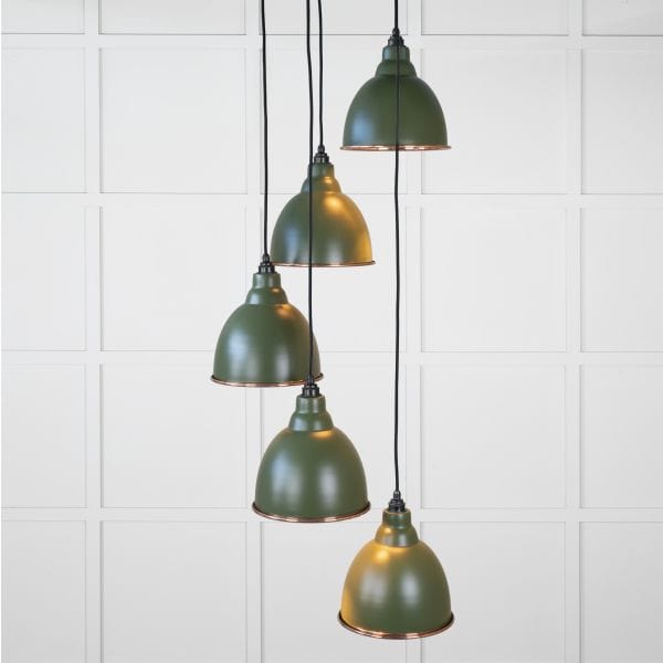 From The Anvil Lighting Heath Smooth Copper Brindley Cluster Pendant