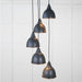 From The Anvil Lighting Soot Smooth Copper Brindley Cluster Pendant