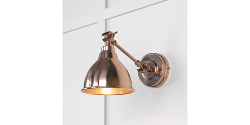 From The Anvil Lighting Smooth Copper Brindley Wall Light