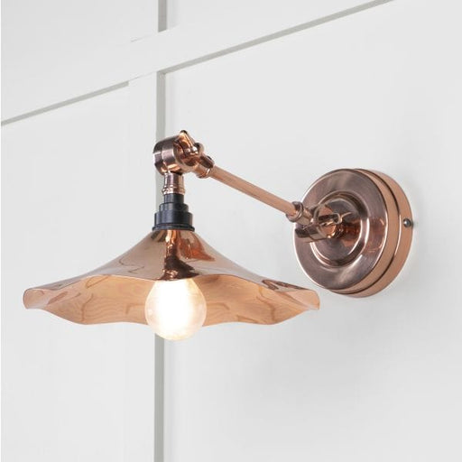 From The Anvil Lighting Copper Smooth Copper Flora Wall Light