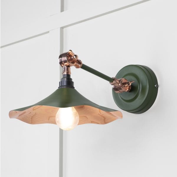 From The Anvil Lighting Heath Smooth Copper Flora Wall Light