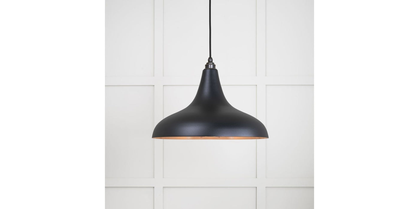 From The Anvil Lighting Elan Black Smooth Copper Frankly Pendant