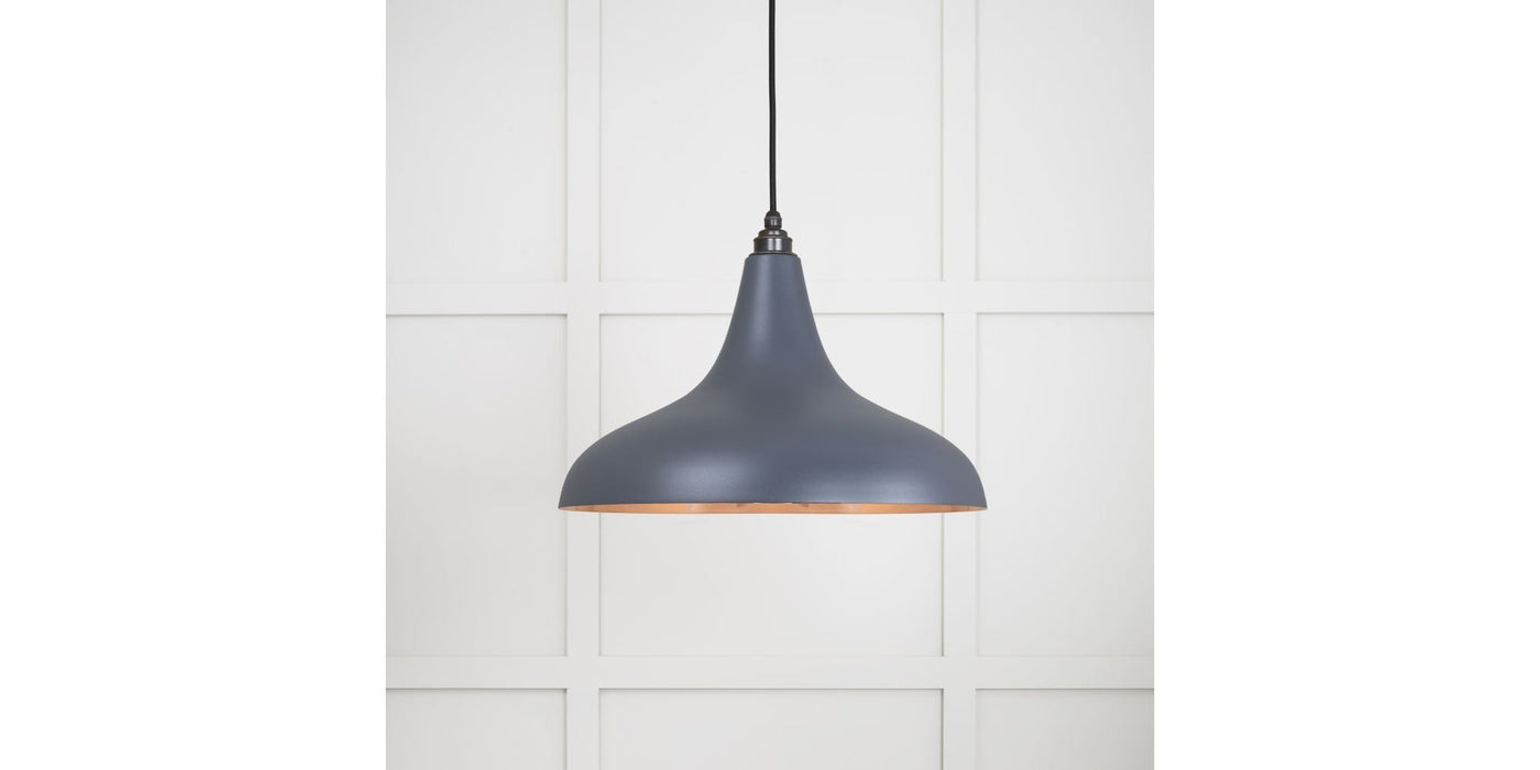 From The Anvil Lighting Slate Smooth Copper Frankly Pendant