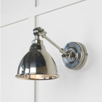 From The Anvil Lighting Nickel Smooth Nickel Brindley Wall Light