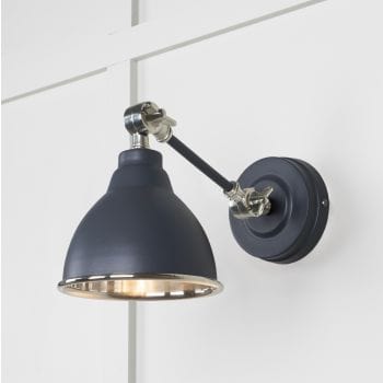 From The Anvil Lighting Slate Smooth Nickel Brindley Wall Light