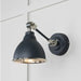 From The Anvil Lighting Soot Smooth Nickel Brindley Wall Light