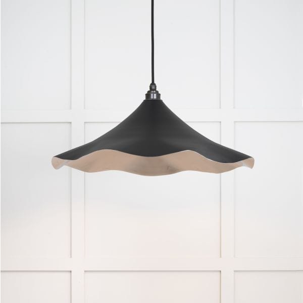 From The Anvil Lighting Elan Black Smooth Nickel Flora Pendant