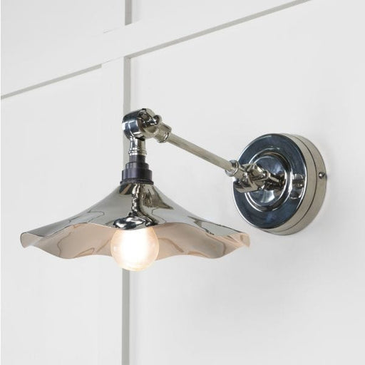 From The Anvil Lighting Nickel Smooth Nickel Flora Wall Light