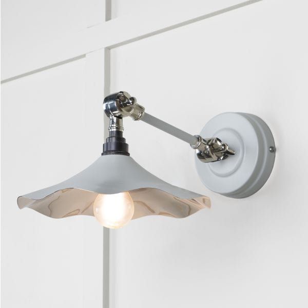 From The Anvil Lighting Birch Smooth Nickel Flora Wall Light