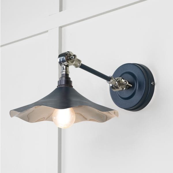 From The Anvil Lighting Dusk Smooth Nickel Flora Wall Light