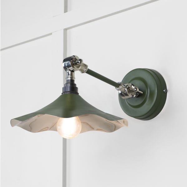 From The Anvil Lighting Heath Smooth Nickel Flora Wall Light