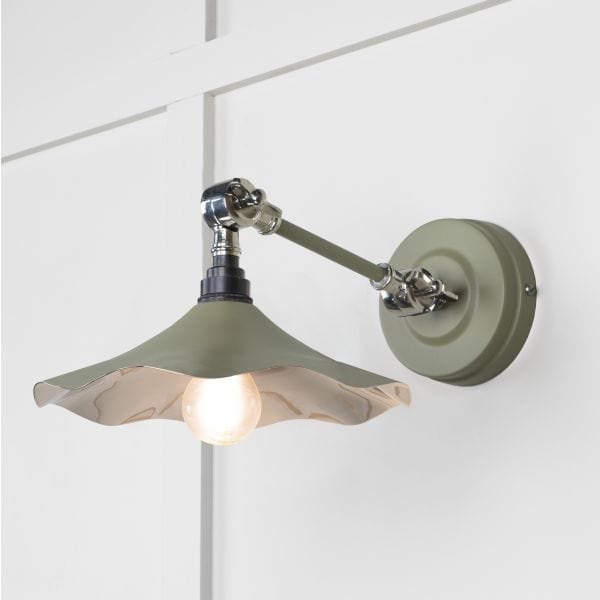 From The Anvil Lighting Tump Smooth Nickel Flora Wall Light