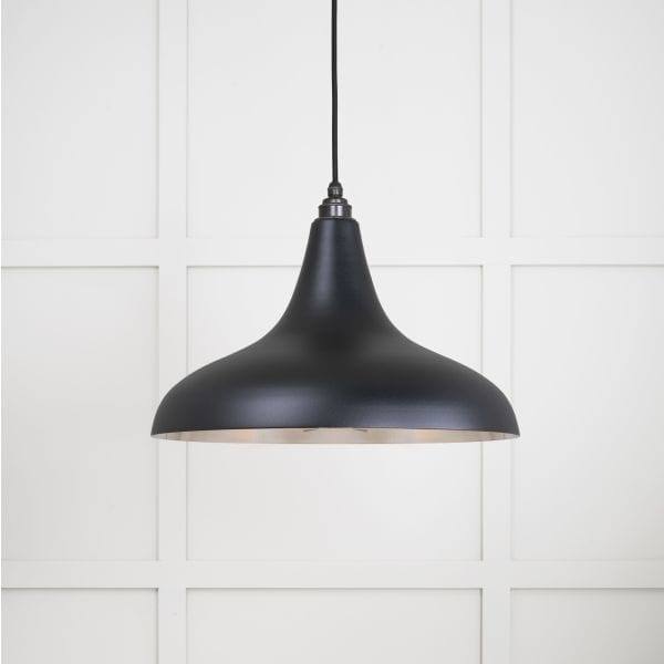 From The Anvil Lighting Elan Black Smooth Nickel Frankly Pendant