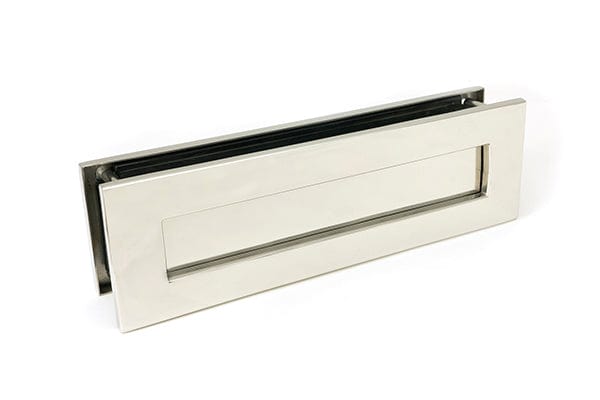 From The Anvil Letter Plates Polished Marine SS 316 Traditional Letterbox