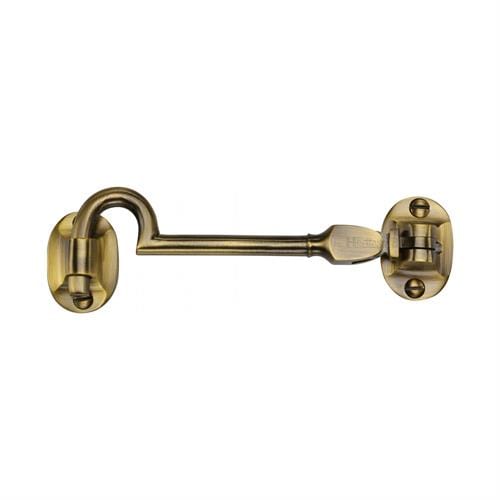 M Marcus Window Hardware 102mm / Antique Brass Cabin Hook