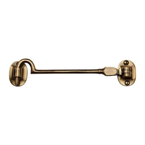 M Marcus Window Hardware 152mm / Antique Brass Cabin Hook