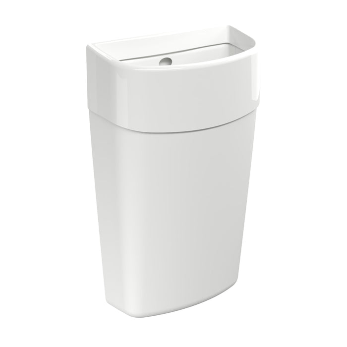 MWS Dispensors Waste Bins Myriad White 25L Waste Bin