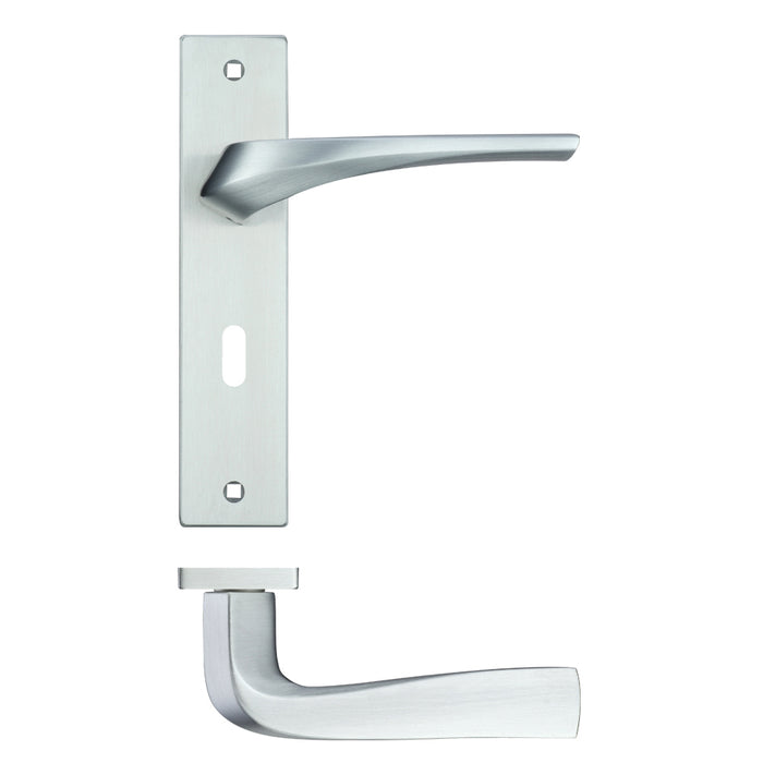 Aries Lever Lock (57mm c/c) on Backplate - 190x42mm