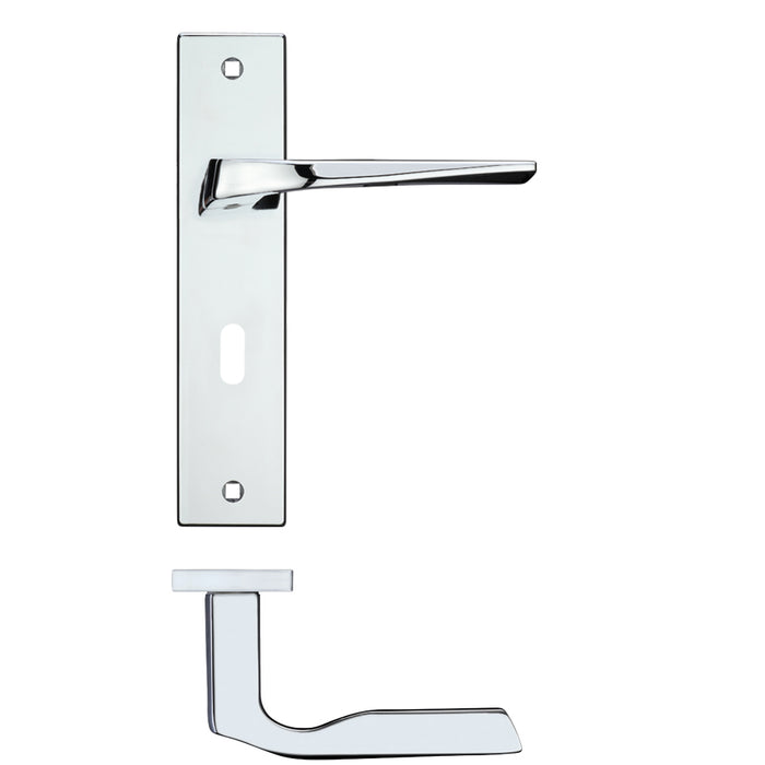 Lyra Lever Lock (57mm c/c) on Backplate - 190x42mm