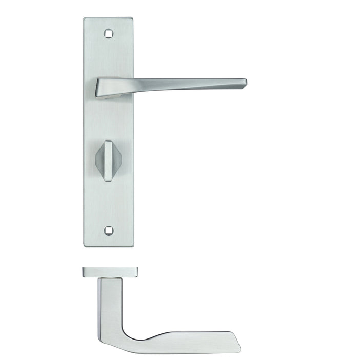 Lyra Lever Bathroom (57mm c/c) On Backplate - 190x42mm