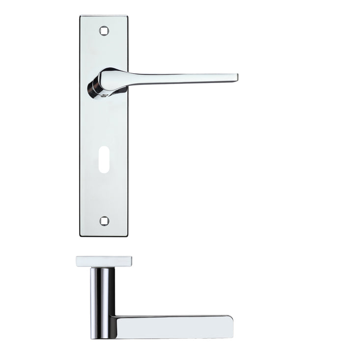 Draco Lever Lock (57mm c/c) On Backplate - 190x42mm