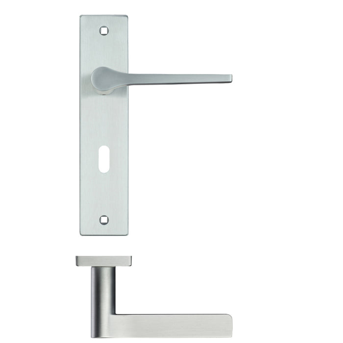 Draco Lever Lock (57mm c/c) On Backplate - 190x42mm