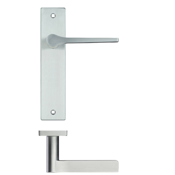 Draco Lever Latch On Backplate - 190x42mm