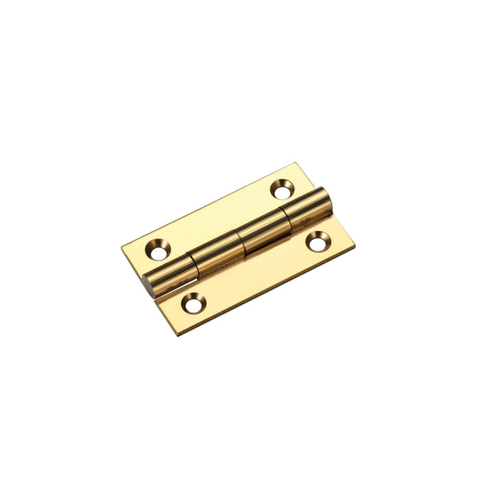 Solid Drawn Brass Butt Hinge - 38 x 22 x 1.3mm